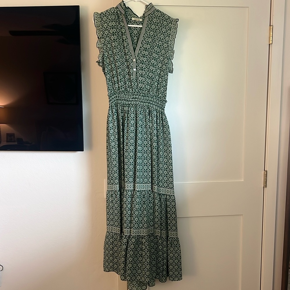 Max Studio tiered midi dress